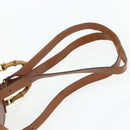 GUCCI Bamboo Backpack Leather Brown Gold 003 3444 0030 Auth bs35138-10
