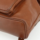 GUCCI Bamboo Backpack Leather Brown Gold 003 3444 0030 Auth bs35138-12