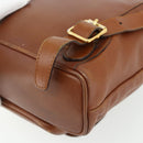 GUCCI Bamboo Backpack Leather Brown Gold 003 3444 0030 Auth bs35138-14