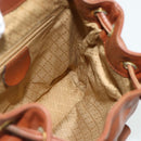 GUCCI Bamboo Backpack Leather Brown Gold 003 3444 0030 Auth bs35138-19