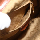 GUCCI Bamboo Backpack Leather Brown Gold 003 3444 0030 Auth bs35138-22