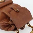 GUCCI Bamboo Backpack Leather Brown Gold 003 3444 0030 Auth bs35138-6