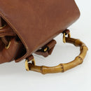 GUCCI Bamboo Backpack Leather Brown Gold 003 3444 0030 Auth bs35138-7