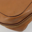 Chloe Tote Bag Leather Beige Gold Auth bs35139-14