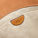 Chloe Tote Bag Leather Beige Gold Auth bs35139-17