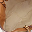 Chloe Tote Bag Leather Beige Gold Auth bs35139-11