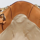 Chloe Tote Bag Leather Beige Gold Auth bs35139-19