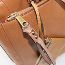 Chloe Tote Bag Leather Beige Gold Auth bs35139-21