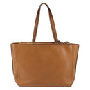 Chloe Tote Bag Leather Beige Gold Auth bs35139-2
