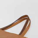 Chloe Tote Bag Leather Beige Gold Auth bs35139-8