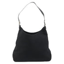 Salvatore Ferragamo Vala Shoulder Bag Canvas Black Silver Auth bs35141-2