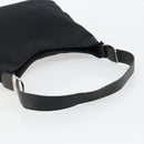 Salvatore Ferragamo Vala Shoulder Bag Canvas Black Silver Auth bs35141-7