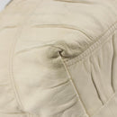 PRADA Hand Bag Leather Ivory Gold Auth bs35142-8