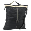 BOTTEGA VENETA INTRECCIATO Shoulder Bag Leather 2way Black Auth bs35143-1