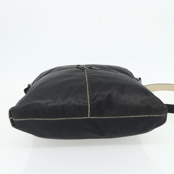 BOTTEGA VENETA INTRECCIATO Shoulder Bag Leather 2way Black Auth bs35143