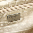 PRADA Rugzak Nylon Kaki Zilver Auth bs35144-17