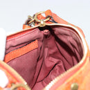 Chloe Eloise Hand Bag Leather Orange Gold Auth bs35145-18