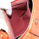 Chloe Eloise Hand Bag Leather Orange Gold Auth bs35145-20