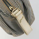 FENDI Spy Handtas Canvas Navy Goud Auth bs35147A-17