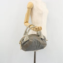 FENDI Spy Handtas Canvas Navy Goud Auth bs35147A-22