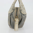 FENDI Spy Handtas Canvas Navy Goud Auth bs35147A-4