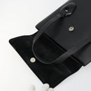GUCCI Handtasche Leder Schwarz Silber 002 123 0452 Auth bs35148-15