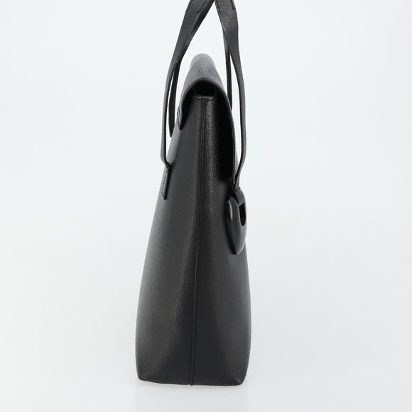 GUCCI Handtasche Leder Schwarz Silber 002 123 0452 Auth bs35148