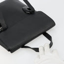 GUCCI Handtasche Leder Schwarz Silber 002 123 0452 Auth bs35148-6