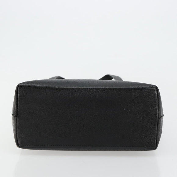 GUCCI Handtasche Leder Schwarz Silber 002 123 0452 Auth bs35148