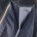 BURBERRY Clutch Bag Leather Black Gold Auth bs35150-19