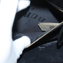BURBERRY Clutch Bag Leather Black Gold Auth bs35150-12