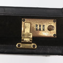 MCM Trunk Suède Zwart Goud Auth bs35151-14