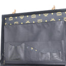 MCM Trunk Suède Zwart Goud Auth bs35151-17