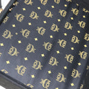 MCM Trunk Suède Zwart Goud Auth bs35151-18
