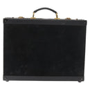 MCM Trunk Suède Zwart Goud Auth bs35151-3