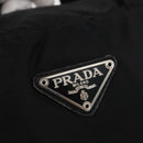 PRADA Hand Bag Nylon Black Silver Auth bs35154-18