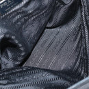 PRADA Hand Bag Nylon Black Silver Auth bs35154-11