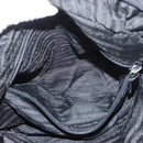 PRADA Hand Bag Nylon Black Silver Auth bs35154-23