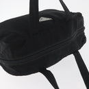 PRADA Hand Bag Nylon Black Silver Auth bs35154-6