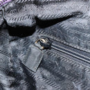 PRADA Chain Hand Bag Nylon Purple Gold Auth bs35155-20