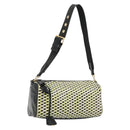 PRADA Schultertasche Leder Gelbgold Auth bs35156-1