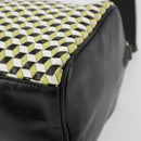 PRADA Schultertasche Leder Gelbgold Auth bs35156-8