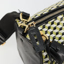 PRADA Schultertasche Leder Gelbgold Auth bs35156-9