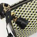 PRADA Schultertasche Leder Gelbgold Auth bs35156-20