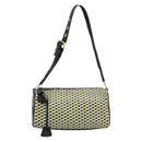 PRADA Schultertasche Leder Gelbgold Auth bs35156-13