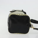 PRADA Schultertasche Leder Gelbgold Auth bs35156-3