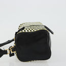 PRADA Schultertasche Leder Gelbgold Auth bs35156-4