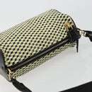 PRADA Schultertasche Leder Gelbgold Auth bs35156-6