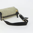 PRADA Schultertasche Leder Gelbgold Auth bs35156-7