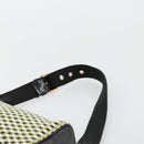 PRADA Schultertasche Leder Gelbgold Auth bs35156-14
